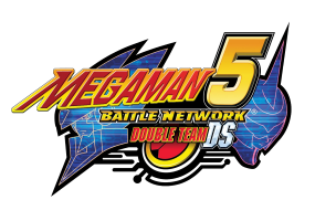 Mega Man Battle Network 5 Double Team title screen for Nintendo DS
